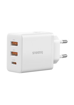 Incarcator GaN, 2x USB, Type-C, Fast Charging, 30W - Baseus (P10111402213-00) - White