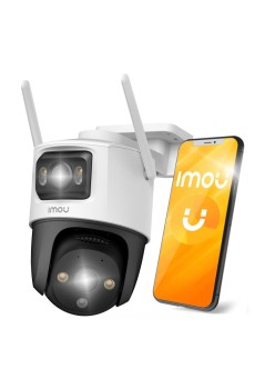 Camera de Supraveghere Wi-Fi, cu Detectare Rapida si Notificari, 6MP - Imou Outdoor Camera Cruiser Dual (IPC-S7XP-6M0WED) - White