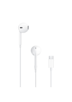 Casti Apple Tip-C Original cu Fir A3046 MTJY3ZM/A Microphone, White