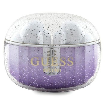 Casti True Wireless, Bluetooth 5.3, IPX4, Type-C - Guess (GUTWSHDGKEEU) - Glitter Purple Gradient