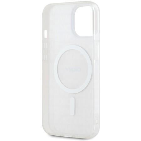 Husa iPhone 15 Plus - DKNY IML Mono and Stripe MagSafe (DKHMP15MHRHSEP) - Pink