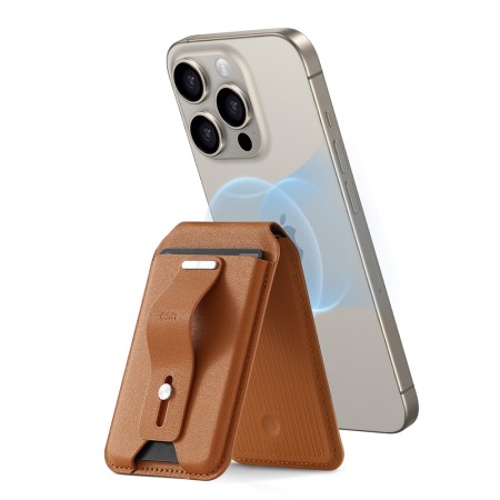 Portofel pentru Telefon cu Functie de Suport Birou - ESR - Caramel Brown