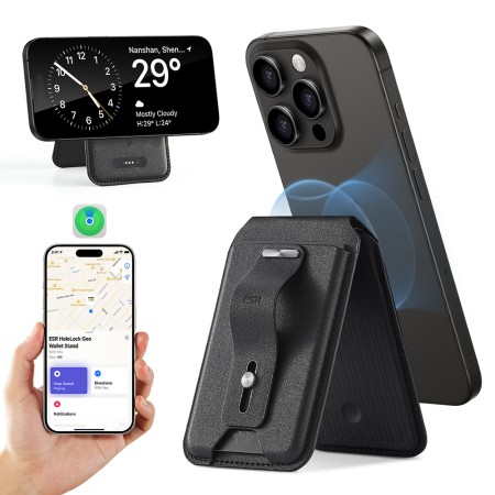 Portofel pentru Telefon cu Functie de Suport Birou - ESR - Dark Blue