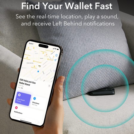 Portofel pentru Telefon cu Functie de Suport Birou - ESR - Dark Blue