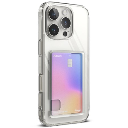 Husa pentru iPhone 16 Pro Max - Ringke Fusion Card - Clear