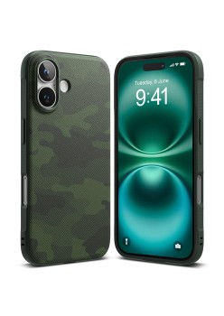 Husa pentru iPhone 16 Plus - Ringke Onyx Design - Camo Green