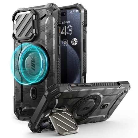 Husa pentru iPhone 16 Pro Max - Supcase Unicorn Beetle XT MagSafe - Camo Gray