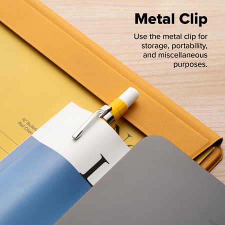 Husa din silicon pentru Apple Pencil 2nd Generation / Pro - Ringke - Yellow