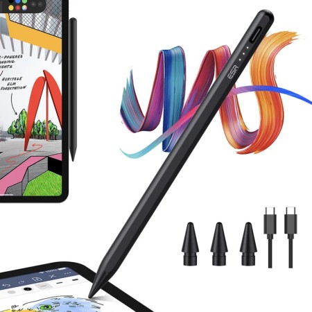 Stylus Pen pentru Tableta, Type-C, Palm Rejection, Tilt Pressure Sense - ESR - Black