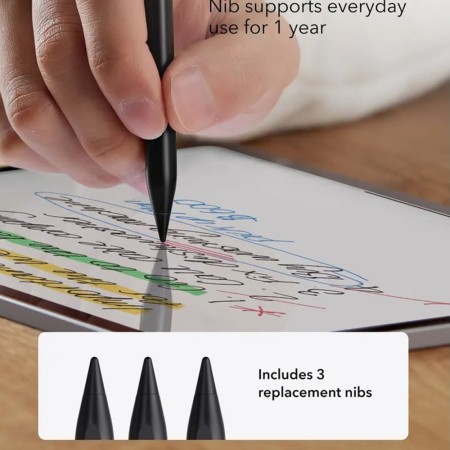 Stylus Pen pentru Tableta, Type-C, Palm Rejection, Tilt Pressure Sense - ESR - Black