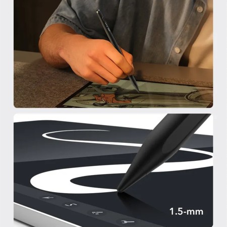 Stylus Pen pentru Tableta, Type-C, Palm Rejection, Tilt Pressure Sense - ESR - Black