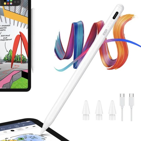 Stylus Pen pentru Tableta, Type-C, Palm Rejection, Tilt Pressure Sense - ESR - White