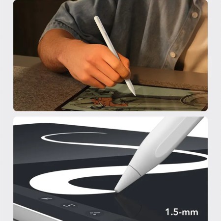 Stylus Pen pentru Tableta, Type-C, Palm Rejection, Tilt Pressure Sense - ESR - White