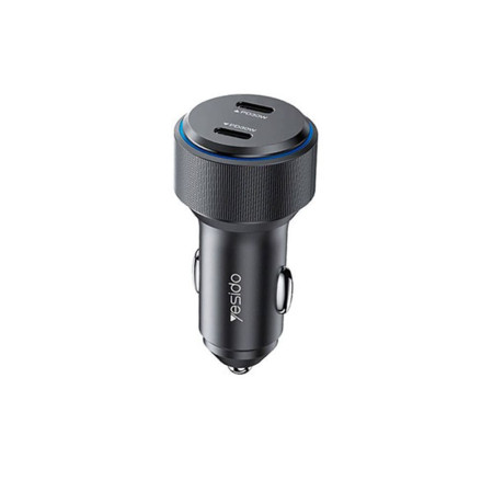 Incarcator pentru Masina Tip-C, 60W, Yesido, Black