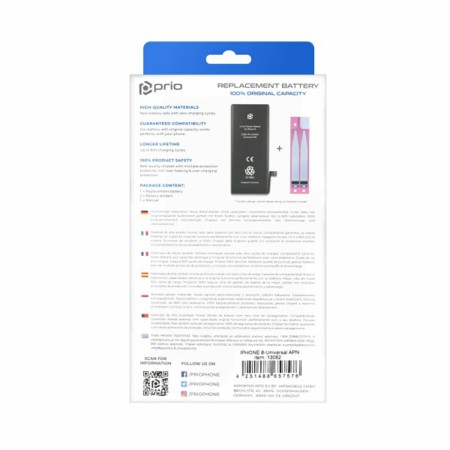 Baterie pentru iPhone 8 (Universal APN), 1821mAh - OEM (13062) - Black
