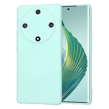 Husa Premium din Silicon pentru Honor Magic 5 Lite - SoftFlex, Microfibra, Sea Blue