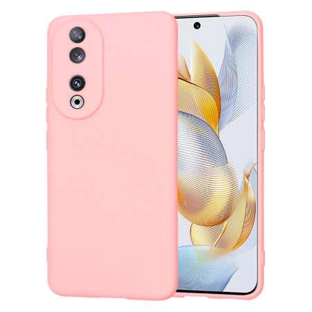 Husa Premium din Silicon pentru Honor 90 - SoftFlex, Microfibra, Chalk Pink