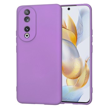 Husa Premium din Silicon pentru Honor 90 - SoftFlex, Microfibra, Purple