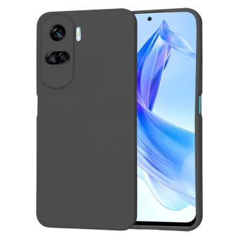 Husa Premium din Silicon pentru Honor 90 Lite - SoftFlex, Microfibra, Black