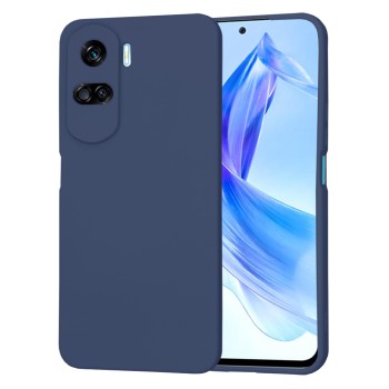 Husa Premium din Silicon pentru Honor 90 Lite - SoftFlex, Microfibra, Navy Blue