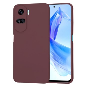 Husa Premium din Silicon pentru Honor 90 Lite - SoftFlex, Microfibra, Plum Red