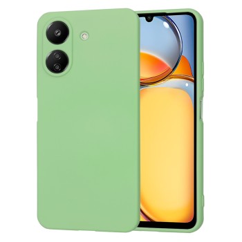 Husa Premium din Silicon pentru Xiaomi Redmi 13C 4G / Poco C6 - SoftFlex, Microfibra, Mint Green