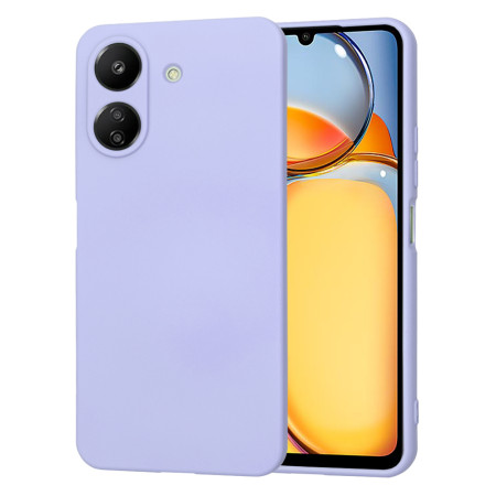 Husa Premium din Silicon pentru Xiaomi Redmi 13C 4G / Poco C6 - SoftFlex, Microfibra, Light Purple