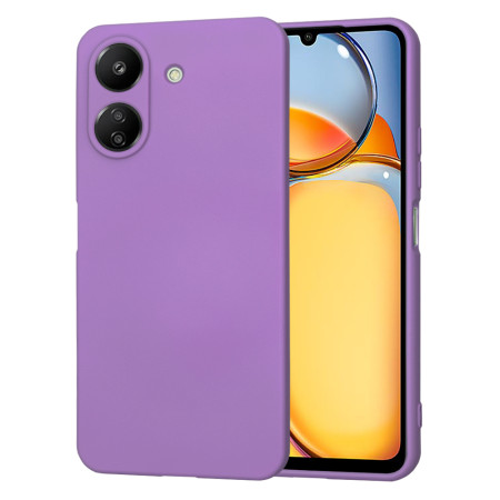 Husa Premium din Silicon pentru Xiaomi Redmi 13C 4G / Poco C6 - SoftFlex, Microfibra, Purple