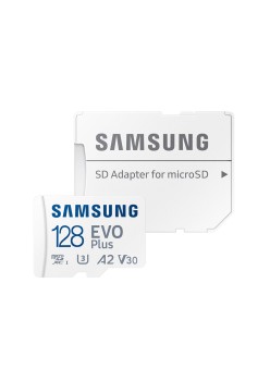 Card de Memorie cu Adaptor, 128GB - Samsung Evo Plus (MB-MC128KA/EU) - White