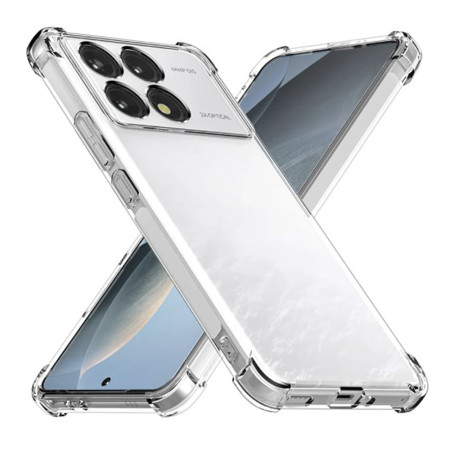 Husa Antisoc pentru Xiaomi Poco F6 Pro, AirBag PRO, Transparenta