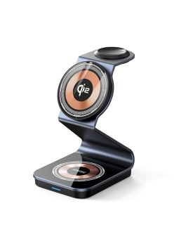 Statie de Alimentare pentru Phone 15W, AirPods 3W, Apple Watch 2.5W + Cablu Type-C, 1m - Duzzona (W21) - Transparent
