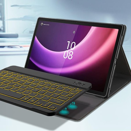 Husa cu Tastatura pentru Lenovo Tab P11 Gen 2 11.5 - CozyTab Case - Black