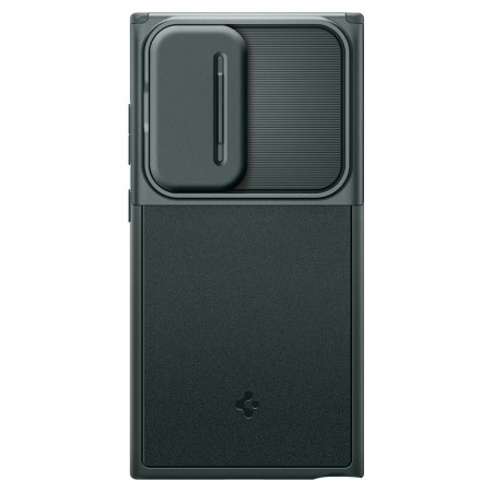 Husa Samsung Galaxy S24 Ultra, Spigen Optik Armor, Abyss Green