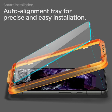 Folie pentru Google Pixel 8, set 2 buc, Spigen Glas.TR Align Master, Clear