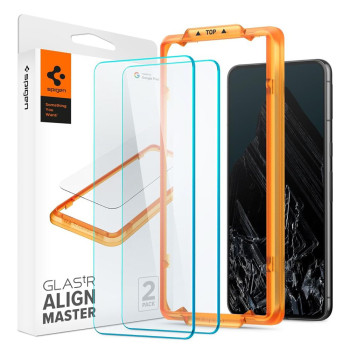 Folie pentru Google Pixel 8 Pro, set 2 buc. Spigen Glas.TR Align Master, Clear