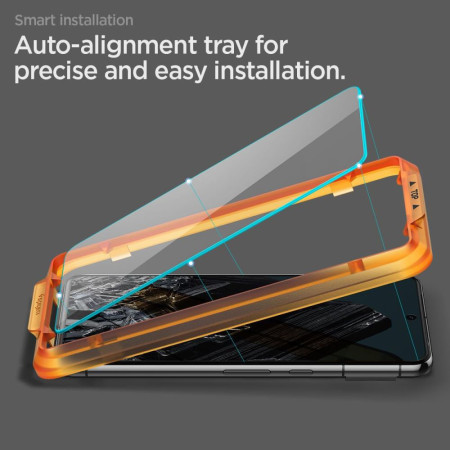 Folie pentru Google Pixel 8 Pro, set 2 buc. Spigen Glas.TR Align Master, Clear
