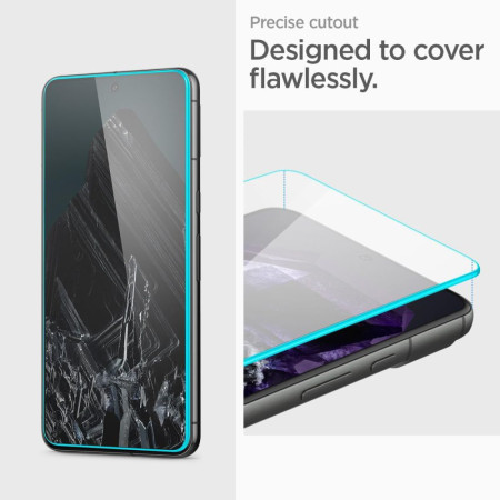 Folie pentru Google Pixel 8 Pro, set 2 buc. Spigen Glas.TR Align Master, Clear