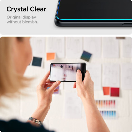 Folie pentru Samsung Galaxy A15 4G / A15 5G / A25 5G, Spigen Glas.TR Align Master, Clear