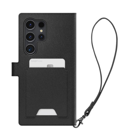 Husa pentru Samsung Galaxy S24 Ultra Spigen Wallet S Plus, Black
