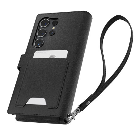 Husa pentru Samsung Galaxy S24 Ultra Spigen Wallet S Plus, Black
