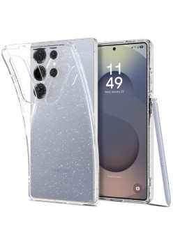 Huse pentru Samsung Galaxy S25 Ultra - Spigen Liquid Crystal Glitter - Crystal Quartz