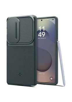 Husa Samsung Galaxy S25 Ultra - Spigen Optik Armor - Abyss Green