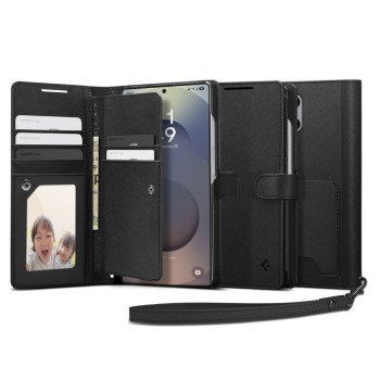 Husa pentru Samsung Galaxy S25 Ultra - Spigen Wallet S - Black