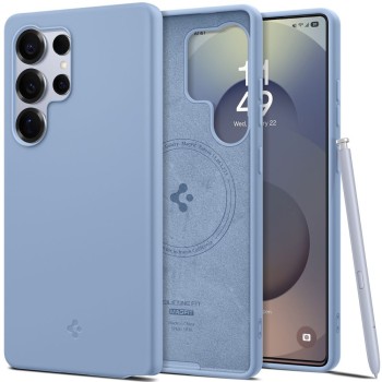 Husa pentru Samsung Galaxy S25 Ultra - Spigen Silicone Fit MagSafe - Sapphire Blue