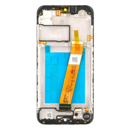 Ecran Compatibil cu Samsung Galaxy A01, Touchscreen si Rama, Black