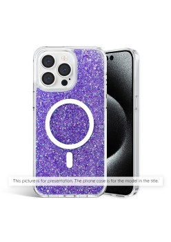 Husa pentru iPhone 11 - Techsuit Sparkly Glitter - Purple