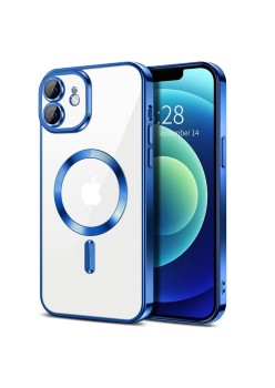 Husa pentru iPhone 12 - Techsuit Luxury Crystal MagSafe - Deep Blue
