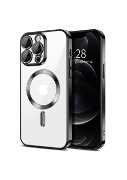 Husa pentru iPhone 12 Pro - Techsuit Luxury Crystal MagSafe - Black