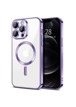 Husa pentru iPhone 12 Pro - Techsuit Luxury Crystal MagSafe - Light Purple