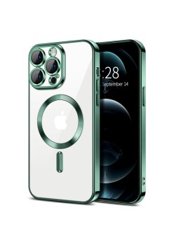 Husa pentru iPhone 12 Pro - Techsuit Luxury Crystal MagSafe - Deep Green